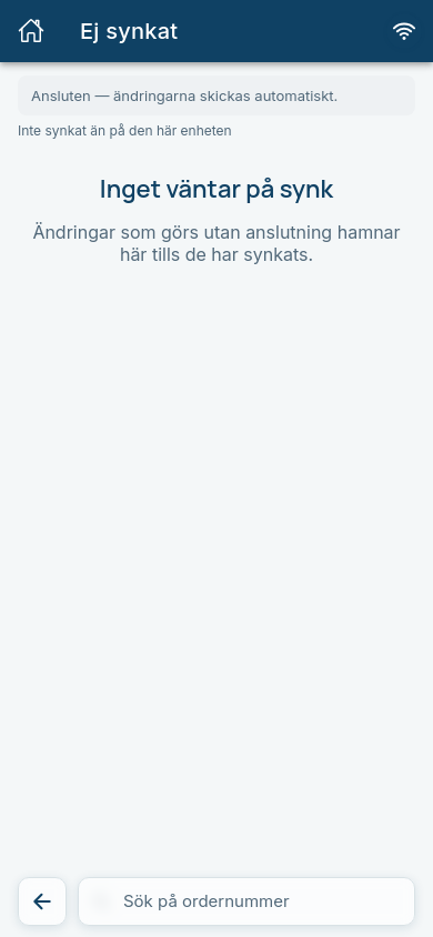 The sync queue when nothing is waiting